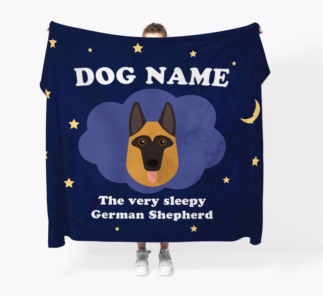 The Very Sleepy...: - Personalized {breedFullName} Throw Blanket